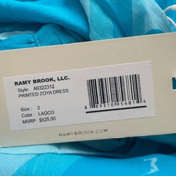 NWT $525 Ramy Brook Printed Zoya Maxi Dress - Picture 6 of 11